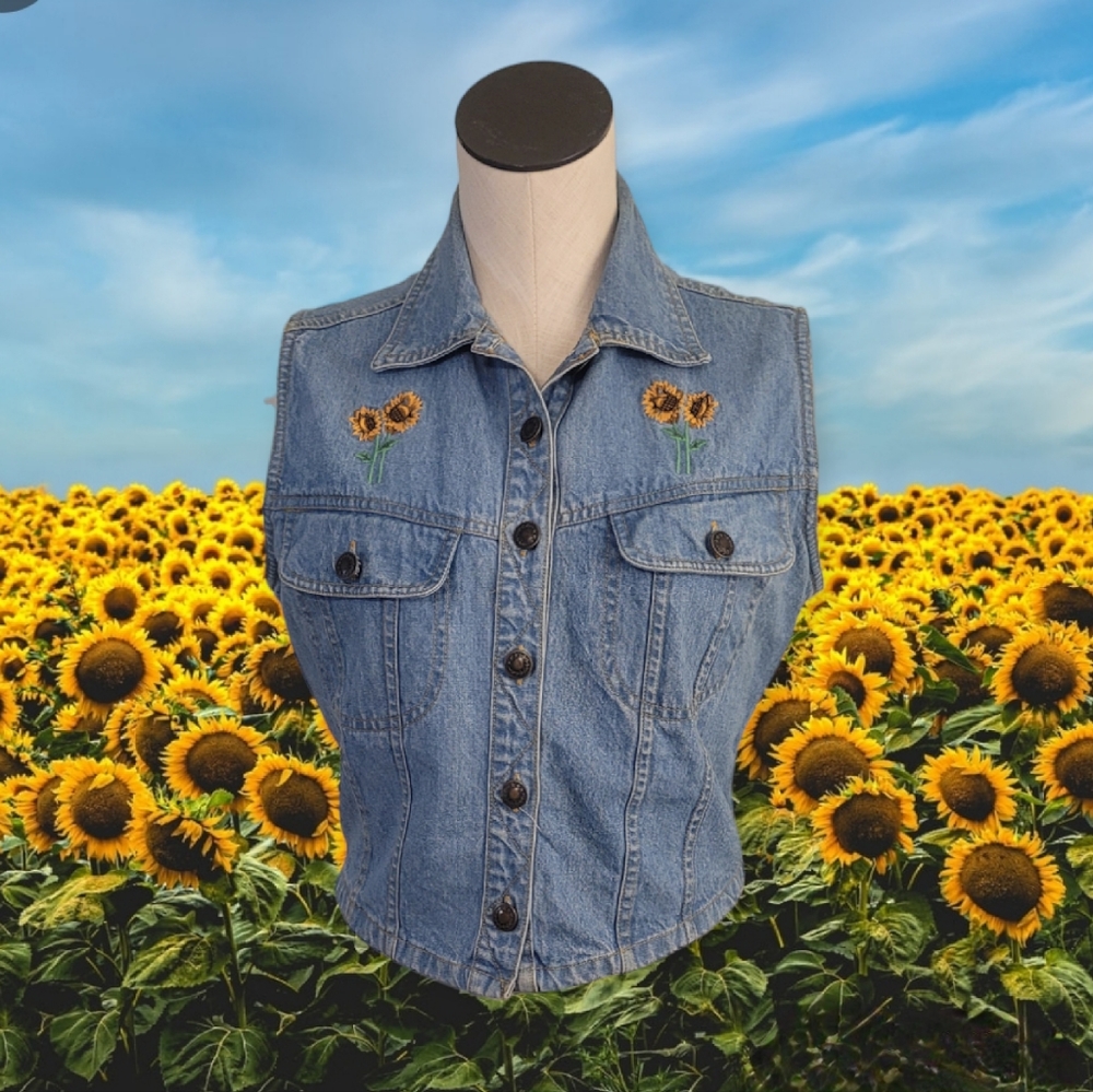 Y2K Denim Vest